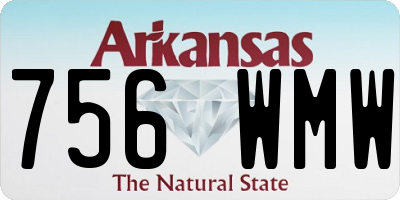 AR license plate 756WMW