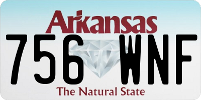 AR license plate 756WNF