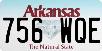 AR license plate 756WQE