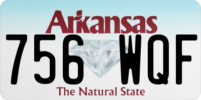 AR license plate 756WQF