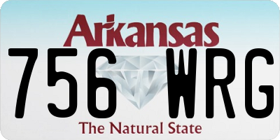 AR license plate 756WRG