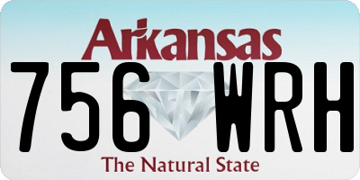 AR license plate 756WRH