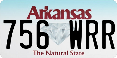 AR license plate 756WRR