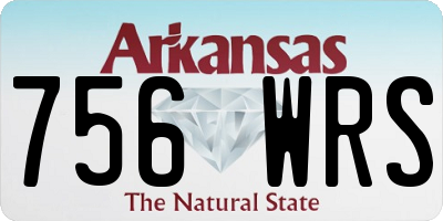 AR license plate 756WRS