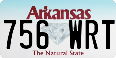 AR license plate 756WRT