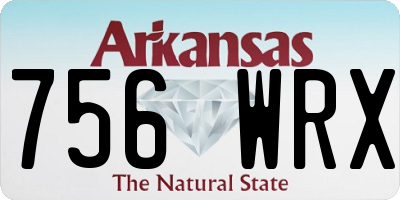 AR license plate 756WRX