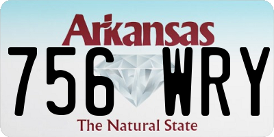 AR license plate 756WRY