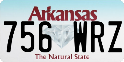 AR license plate 756WRZ
