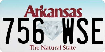 AR license plate 756WSE