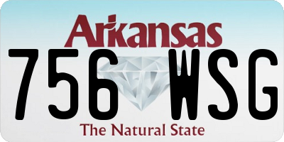 AR license plate 756WSG