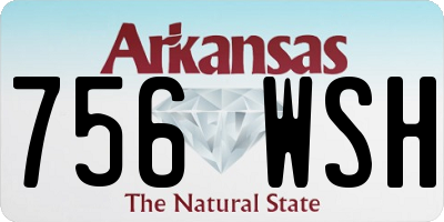 AR license plate 756WSH