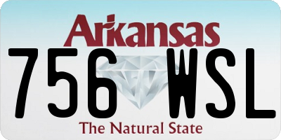 AR license plate 756WSL