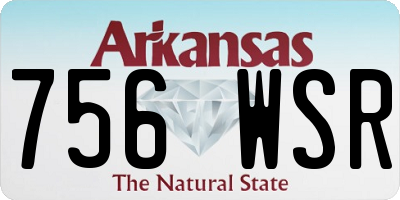 AR license plate 756WSR