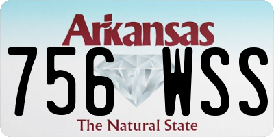 AR license plate 756WSS