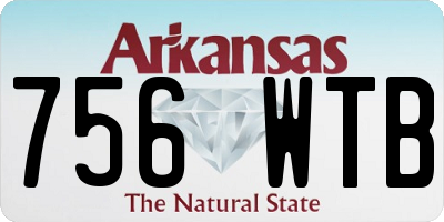 AR license plate 756WTB