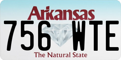AR license plate 756WTE