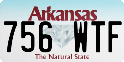 AR license plate 756WTF