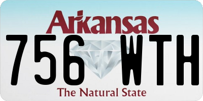 AR license plate 756WTH