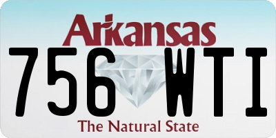 AR license plate 756WTI
