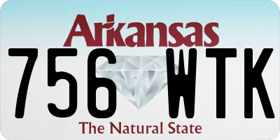 AR license plate 756WTK