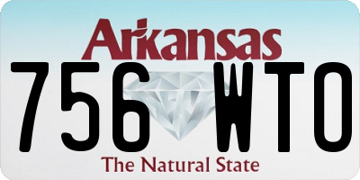 AR license plate 756WTO