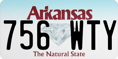 AR license plate 756WTY