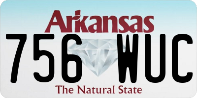 AR license plate 756WUC