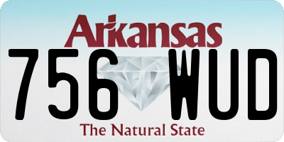 AR license plate 756WUD