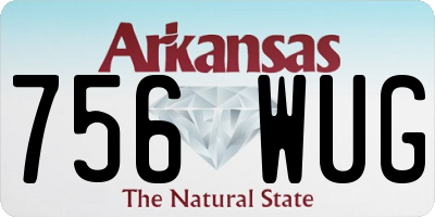 AR license plate 756WUG