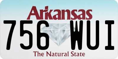 AR license plate 756WUI