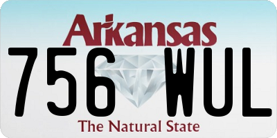 AR license plate 756WUL