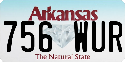 AR license plate 756WUR