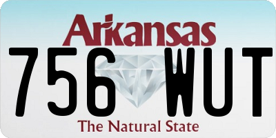 AR license plate 756WUT