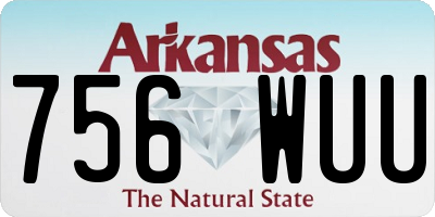 AR license plate 756WUU