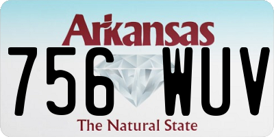 AR license plate 756WUV