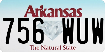 AR license plate 756WUW
