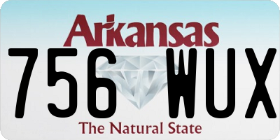 AR license plate 756WUX