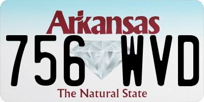 AR license plate 756WVD