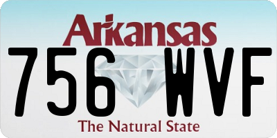 AR license plate 756WVF
