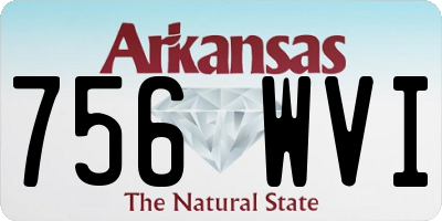 AR license plate 756WVI