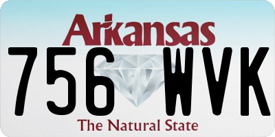 AR license plate 756WVK