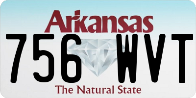 AR license plate 756WVT