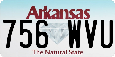 AR license plate 756WVU