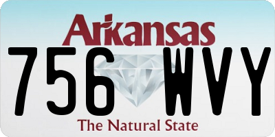 AR license plate 756WVY