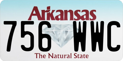 AR license plate 756WWC