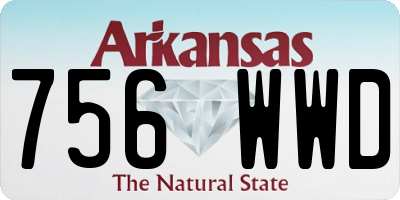 AR license plate 756WWD