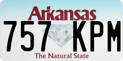 AR license plate 757KPM