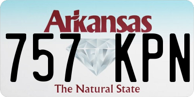 AR license plate 757KPN