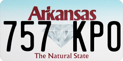 AR license plate 757KPO