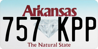 AR license plate 757KPP